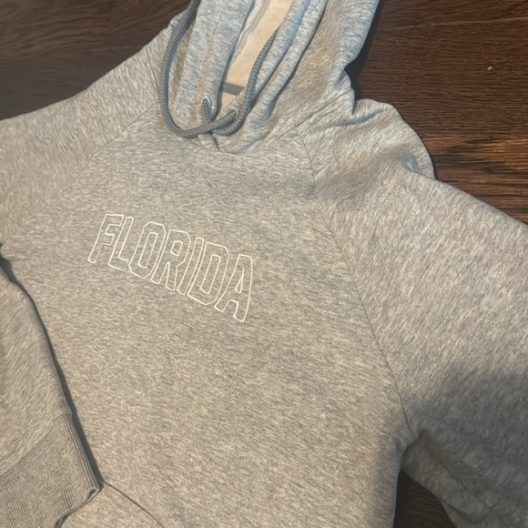 Women's medium underarmour hoodie FLORIDA light Heather grey almost perfect cone - Picture 3 of 3